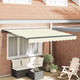 Vidaxx parasol pliable crème 300 x 250 cm polyester et métal