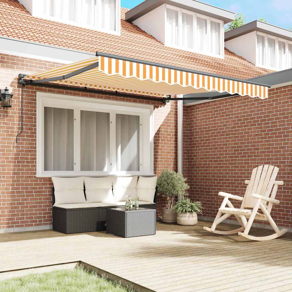Vidaxx parasol pliable jaune et blanc 300 x 250 cm