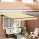 Vidaxx parasol pliable jaune et blanc 300 x 250 cm