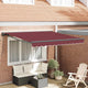 Auvent pliable Vidaxx bordeaux 300 x 250 cm