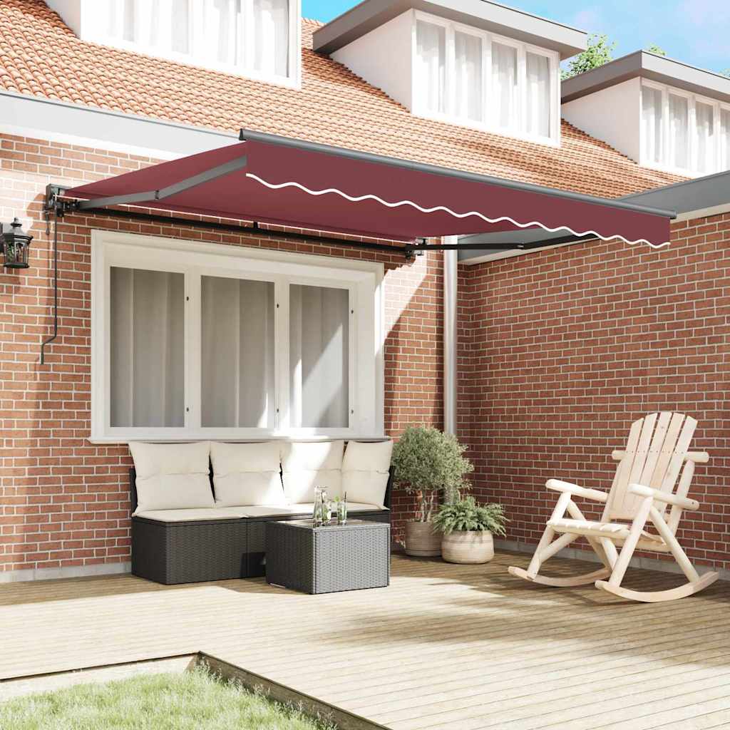 Auvent pliable Vidaxx bordeaux 300 x 250 cm