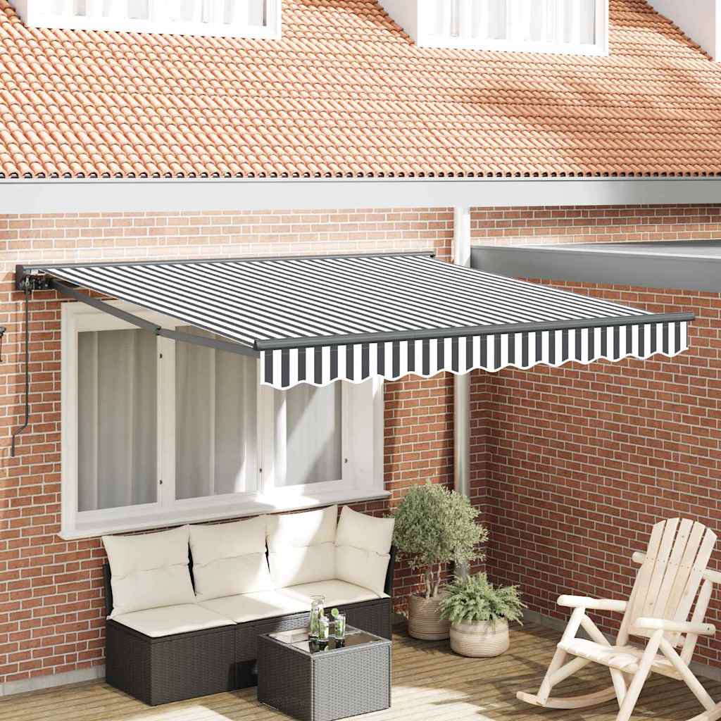 Vidaxx parasol pliable anthracite et blanc 300 x 250 cm