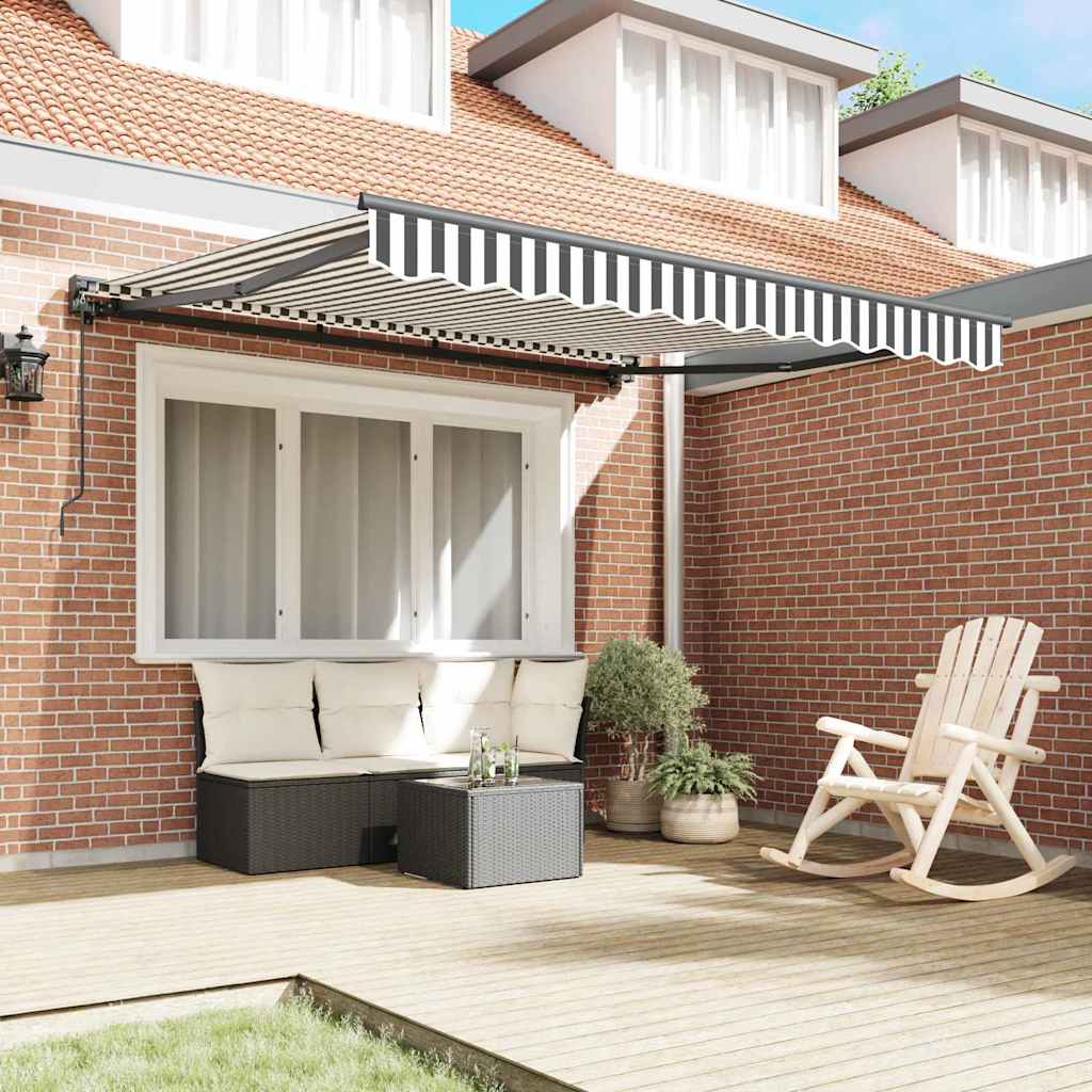 Vidaxx parasol pliable anthracite et blanc 300 x 250 cm