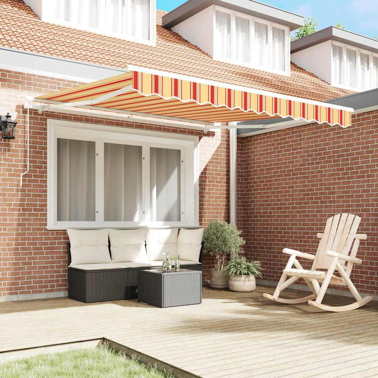 Vidaxx parasol pliable jaune et orange 300 x 250 cm