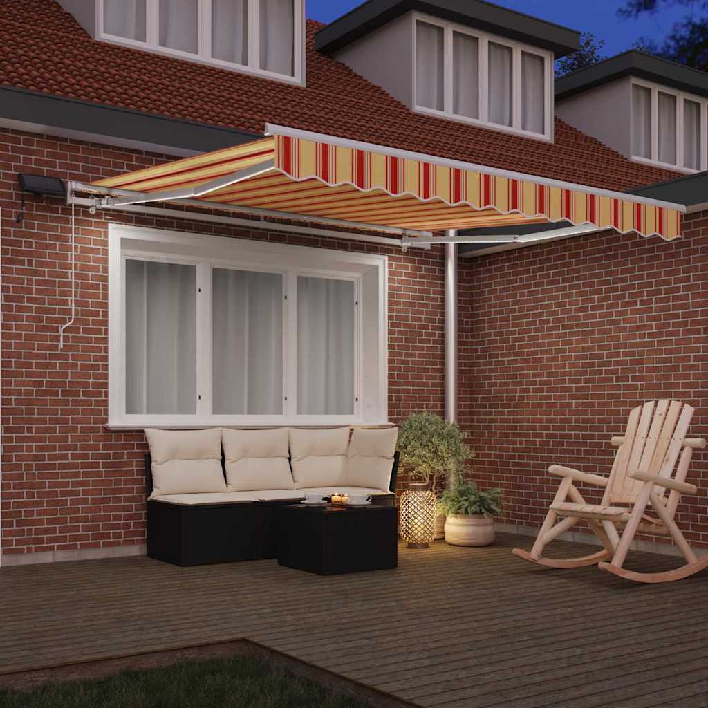 Vidaxx parasol pliable jaune et orange 300 x 250 cm