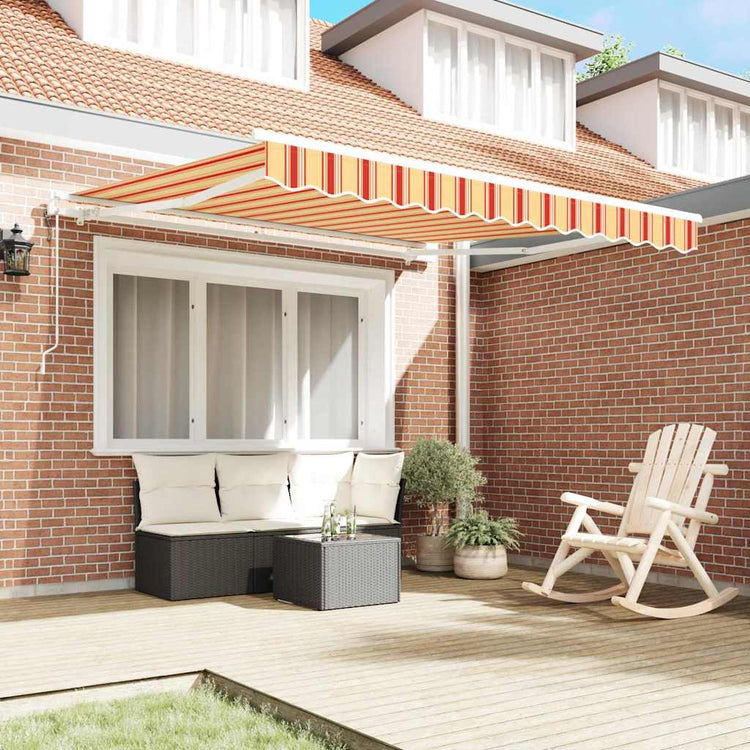 Vidaxx parasol pliant jaune et orange 300 x 250 cm en tissu