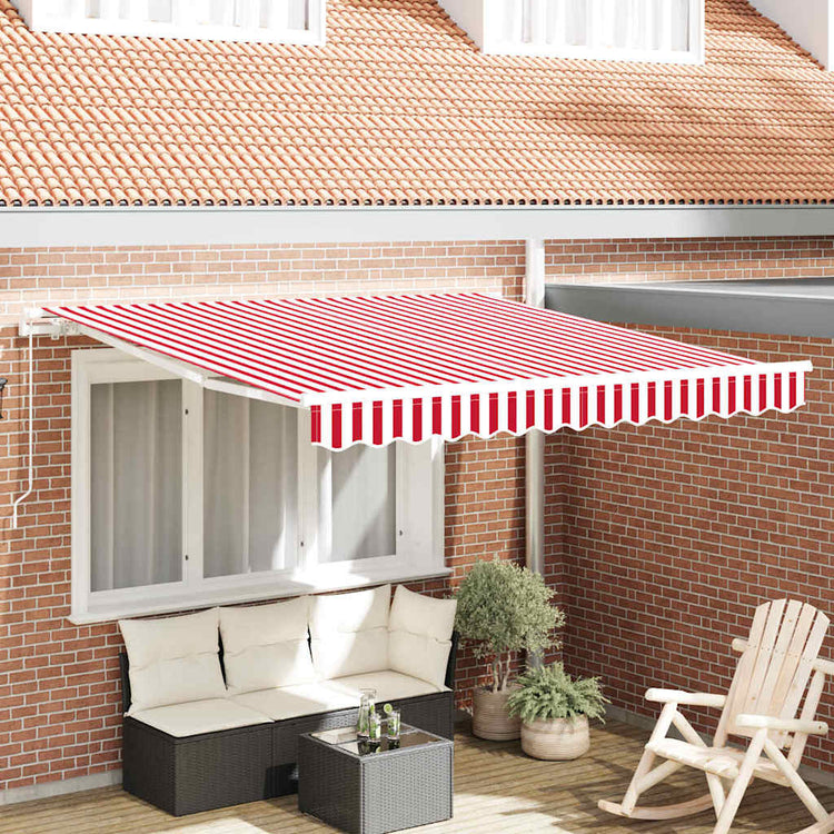 Vidaxx parasol pliable rouge et blanc 300 x 250 cm