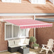 Vidaxx parasol pliant rouge et blanc 300 x 250 cm en tissu