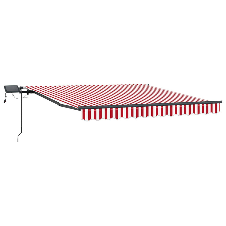 Vidaxx parasol pliant rouge et blanc 300 x 250 cm en tissu