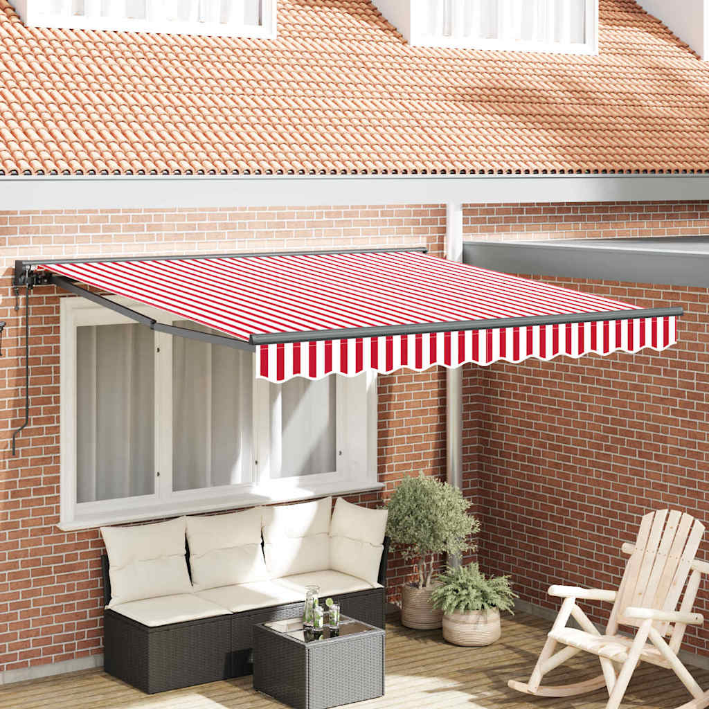 Vidaxx parasol pliable rouge et blanc 300 x 250 cm