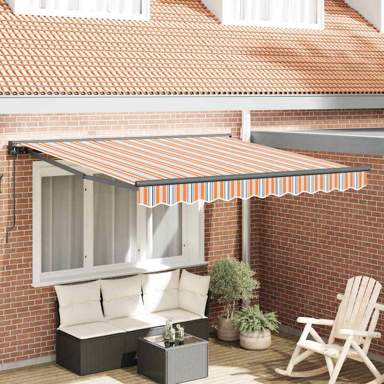 Vidaxx parasol pliable bleu et orange 300 x 250 cm