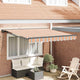 Vidaxx parasol pliable bleu et orange 300 x 250 cm
