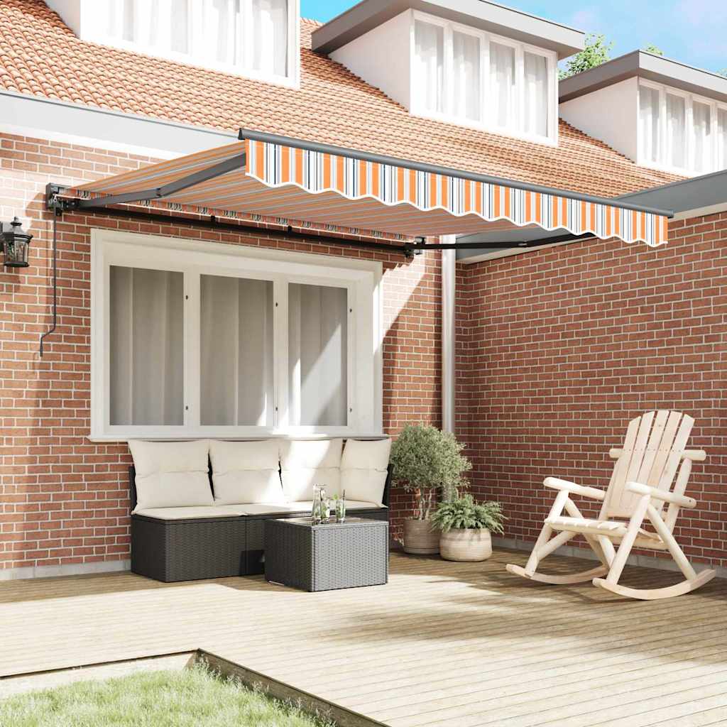 Vidaxx parasol pliable bleu et orange 300 x 250 cm