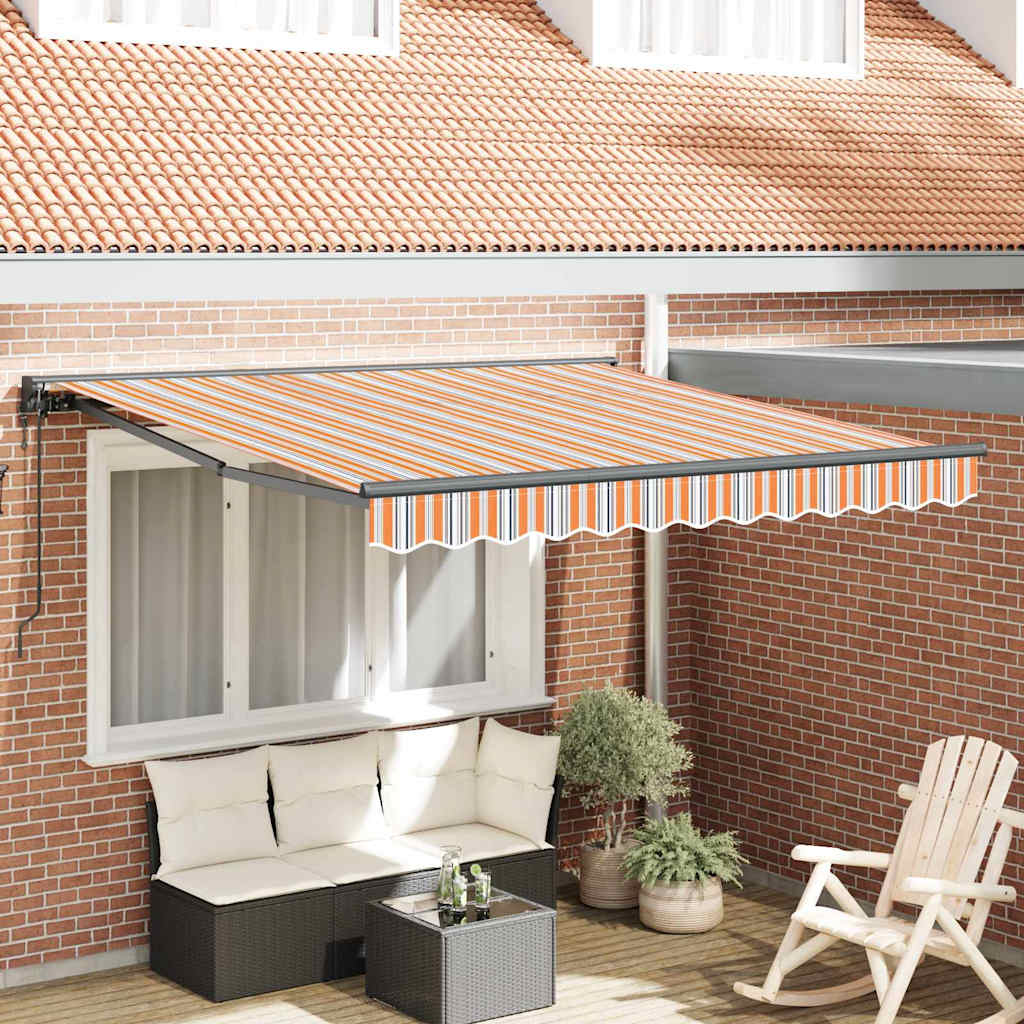 Vidaxx parasol pliable bleu et orange 300 x 250 cm