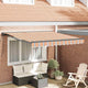 Vidaxx parasol pliable bleu et orange 300 x 250 cm