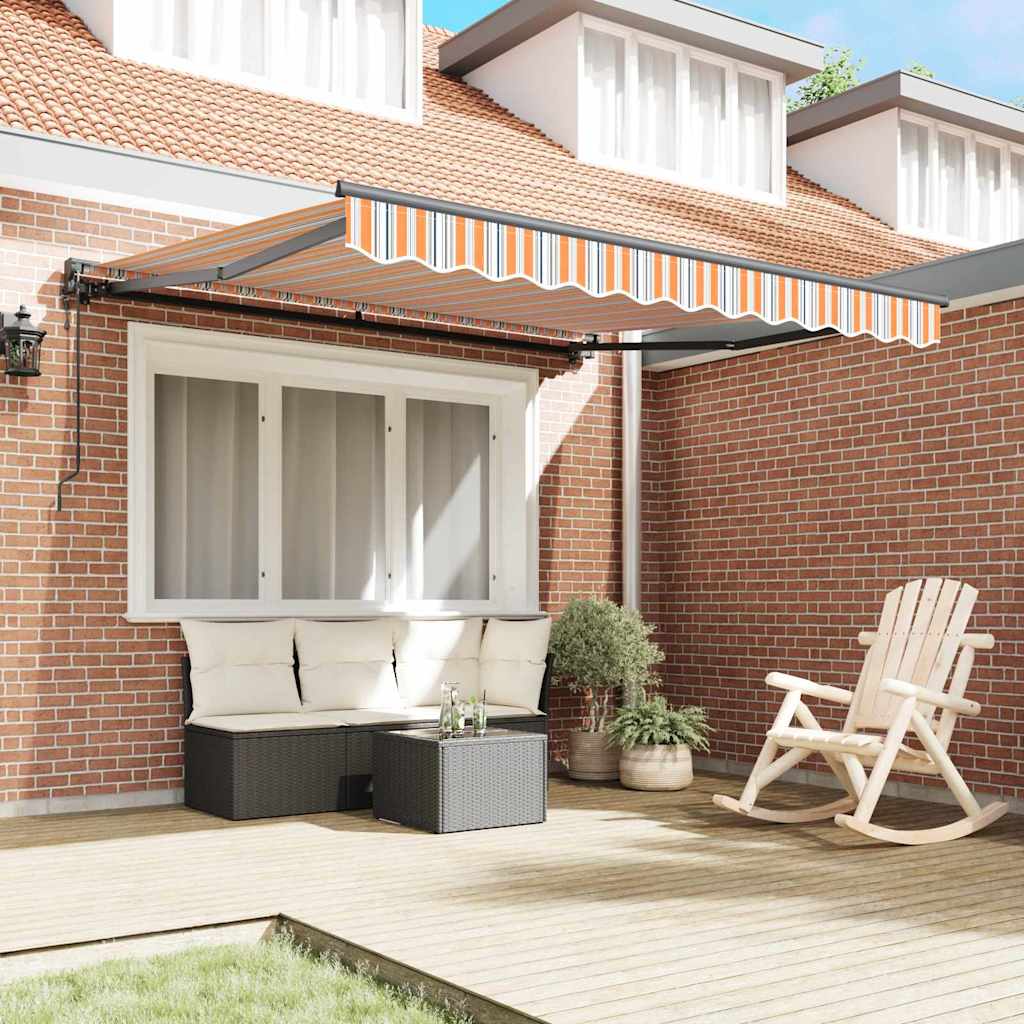 Vidaxx parasol pliable bleu et orange 300 x 250 cm