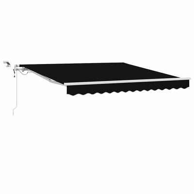 Vidaxx parasol pliant noir 300 x 250 cm polyester et métal