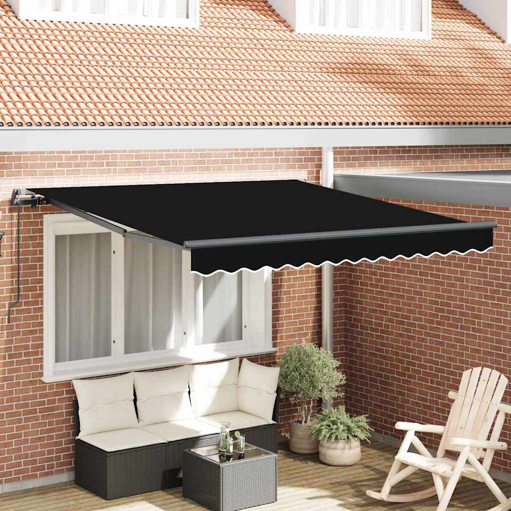 Vidaxx parasol pliant noir 300 x 250 cm polyester et acier