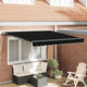 Vidaxx parasol pliant noir 300 x 250 cm polyester et acier