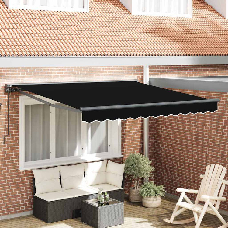 Vidaxx parasol pliant noir 300 x 250 cm polyester et métal