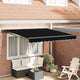 Vidaxx parasol pliant noir 300 x 250 cm polyester et métal