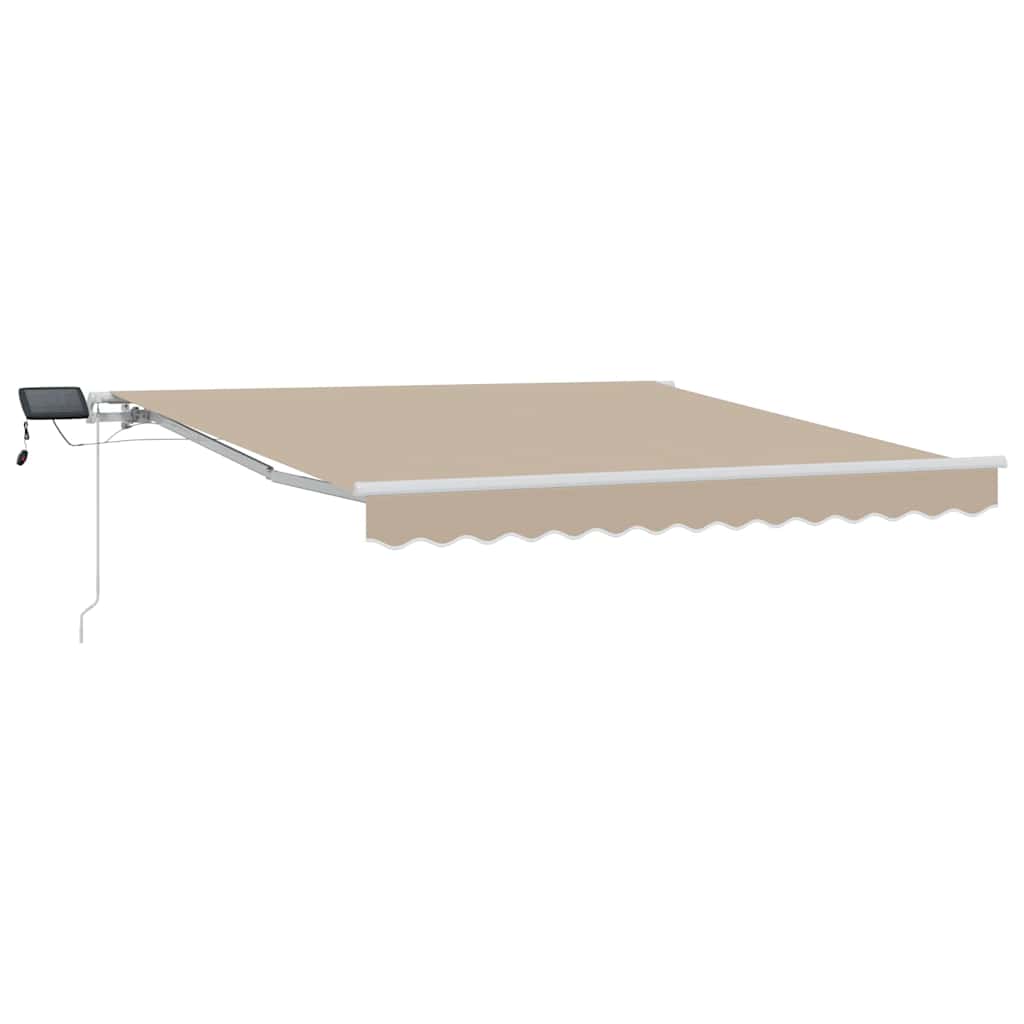 Auvent pliant Vidaxx avec tissu beige 300 x 250 cm