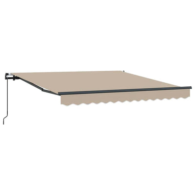 Vidaxx parasol pliant beige 300 x 250 cm polyester et acier