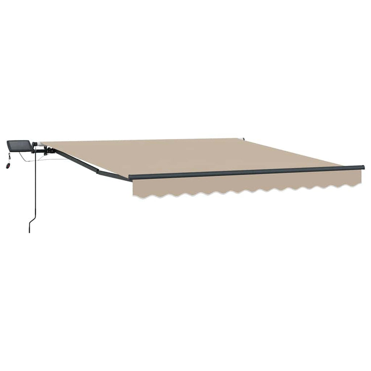 Vidaxx parasol pliant beige 300 x 250 cm en tissu