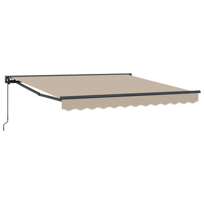 Vidaxx parasol pliant beige 300 x 250 cm polyester et métal