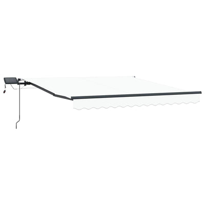 Vidaxx parasol pliable blanc 300 x 250 cm en tissu
