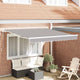 Vidaxx parasol pliant gris clair 300 x 250 cm en tissu
