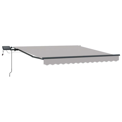 Vidaxx parasol pliant gris clair 300 x 250 cm en tissu