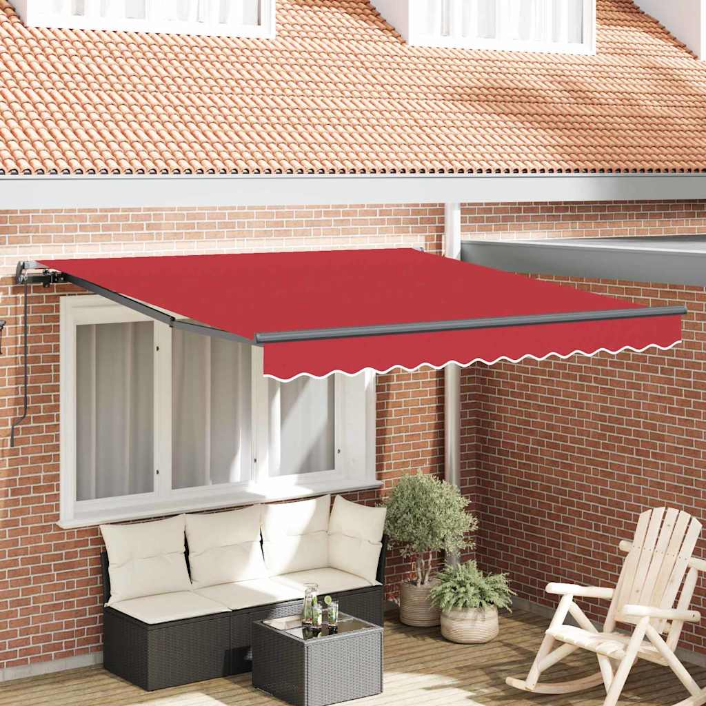 Vidaxx parasol pliable rouge 300 x 250 cm polyester et acier