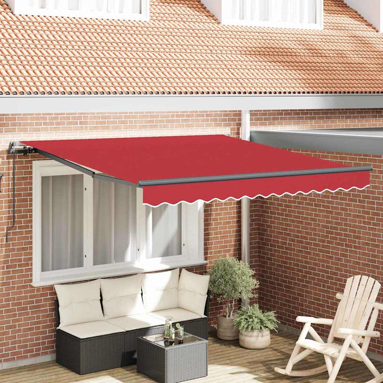 Vidaxx parasol pliable rouge 300 x 250 cm polyester et acier