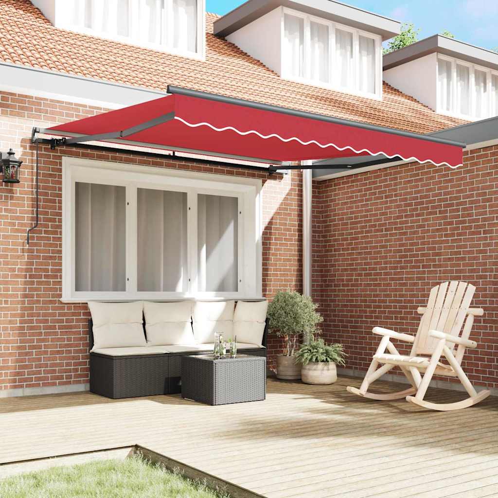 Vidaxx parasol pliable rouge 300 x 250 cm polyester et acier