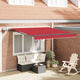 Vidaxx parasol pliable rouge 300 x 250 cm en tissu
