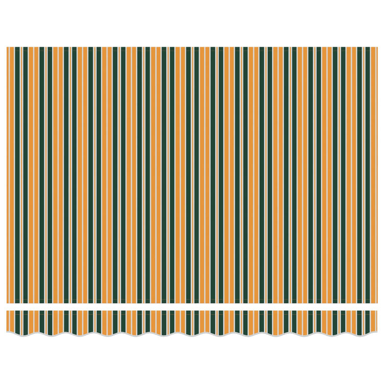 Auvent Vidaxx vert et jaune 300 x 250 x 165 cm polyester