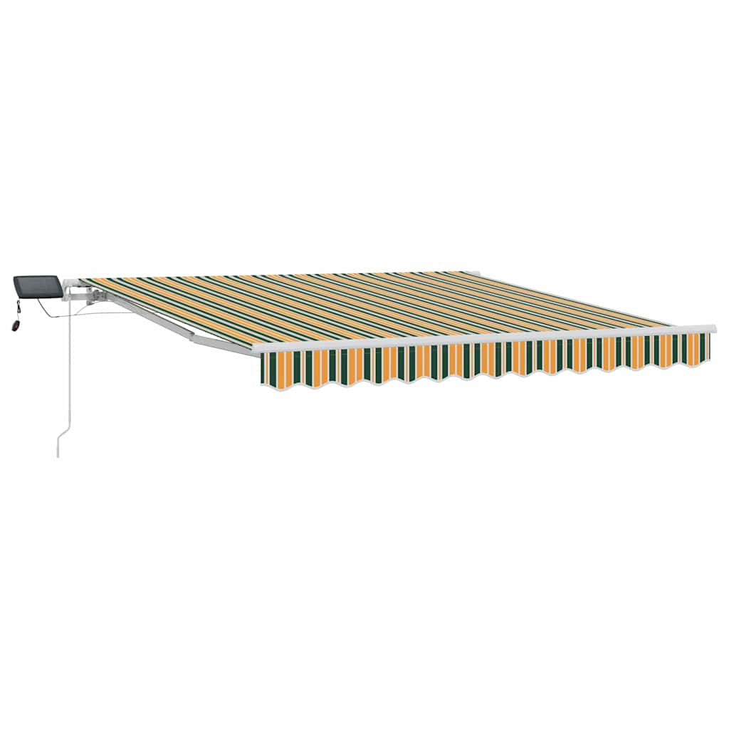Vidaxx parasol pliant vert et jaune 300 x 250 cm tissu et acier