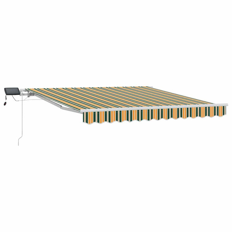 Vidaxx parasol pliant vert et jaune 300 x 250 cm tissu et acier