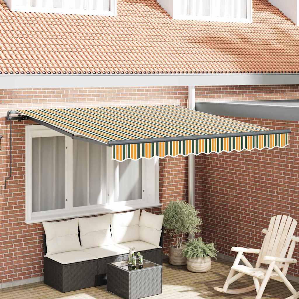 Vidaxx parasol pliable vert et jaune 300 x 250 cm