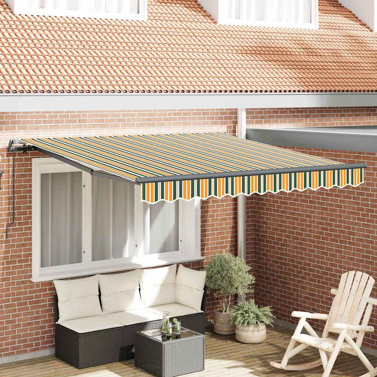Vidaxx parasol pliable vert et jaune 300 x 250 cm