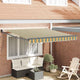 Auvent Vidaxx vert et jaune 300 x 250 x 165 cm polyester