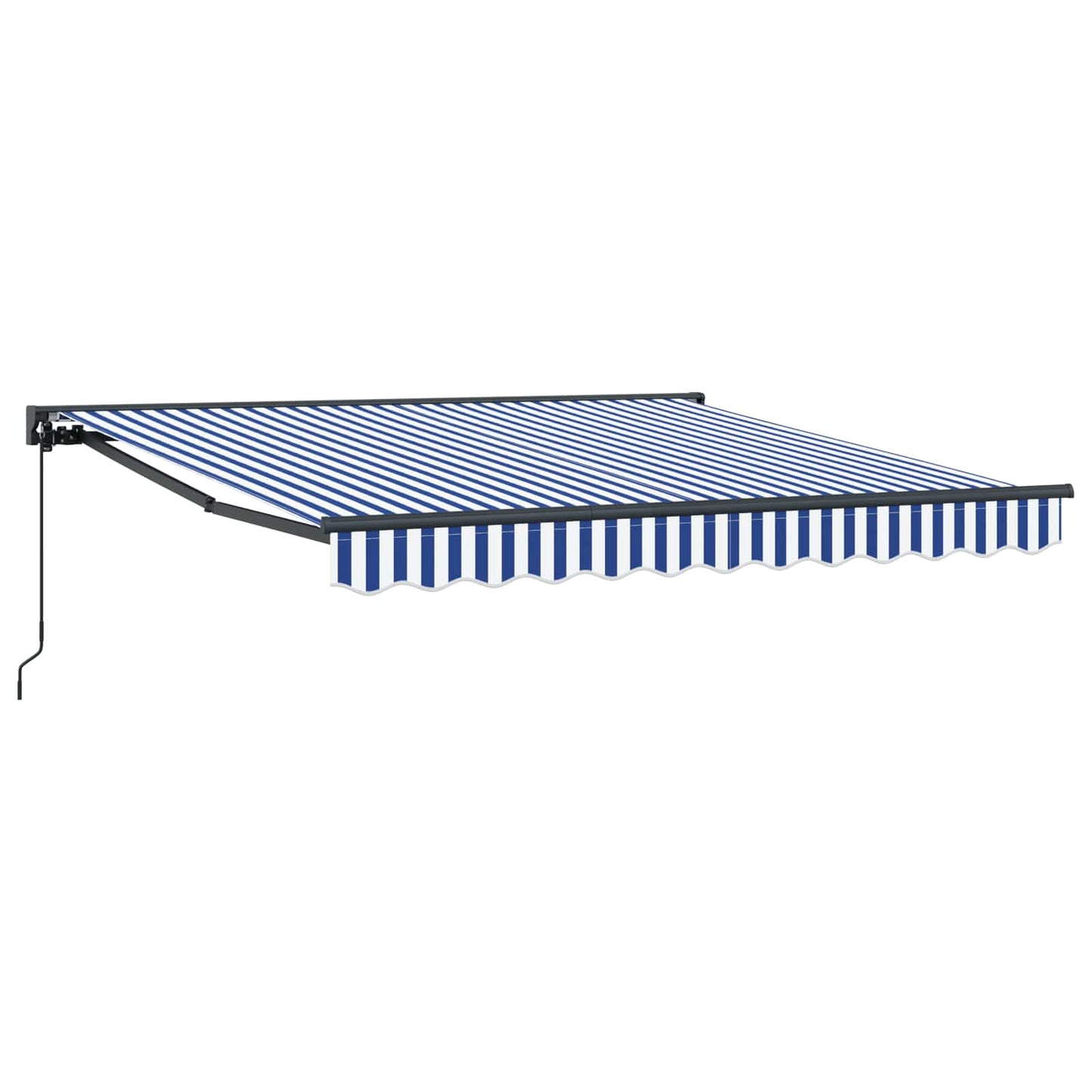 Vidaxx parasol pliable bleu et blanc 350 x 250 cm