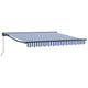 Vidaxx parasol pliable bleu et blanc 350 x 250 cm