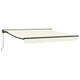 Vidaxx parasol pliable crème 350 x 250 cm polyester et métal