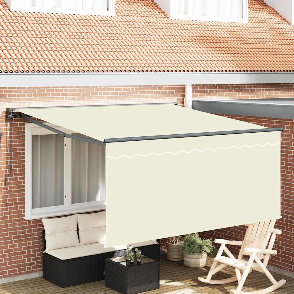 Vidaxx parasol pliable crème 350 x 250 cm