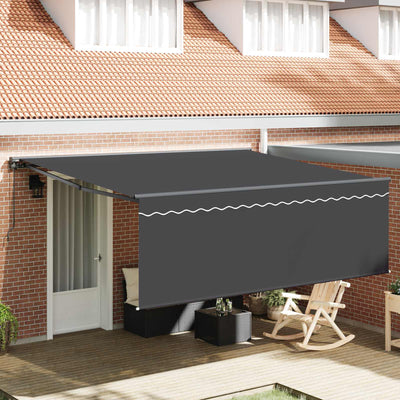 Vidaxx parasol pliable jaune et blanc 350 x 250 cm