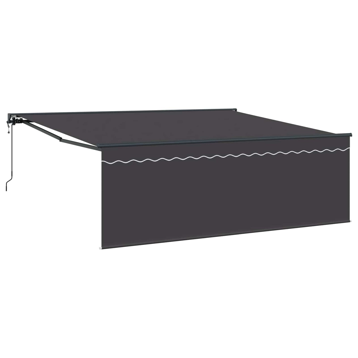 Vidaxx parasol pliable jaune et blanc 350 x 250 cm