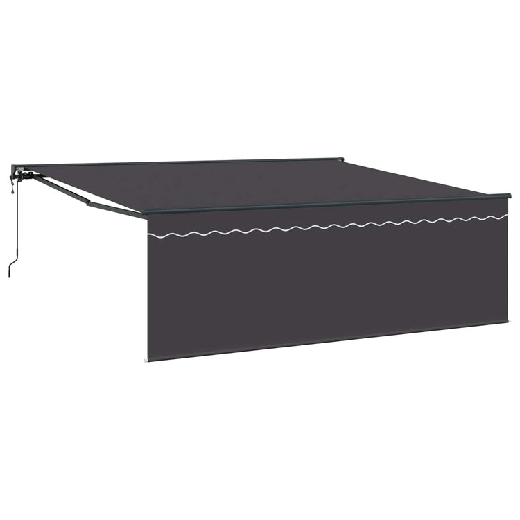 Vidaxx parasol pliable jaune et blanc 350 x 250 cm