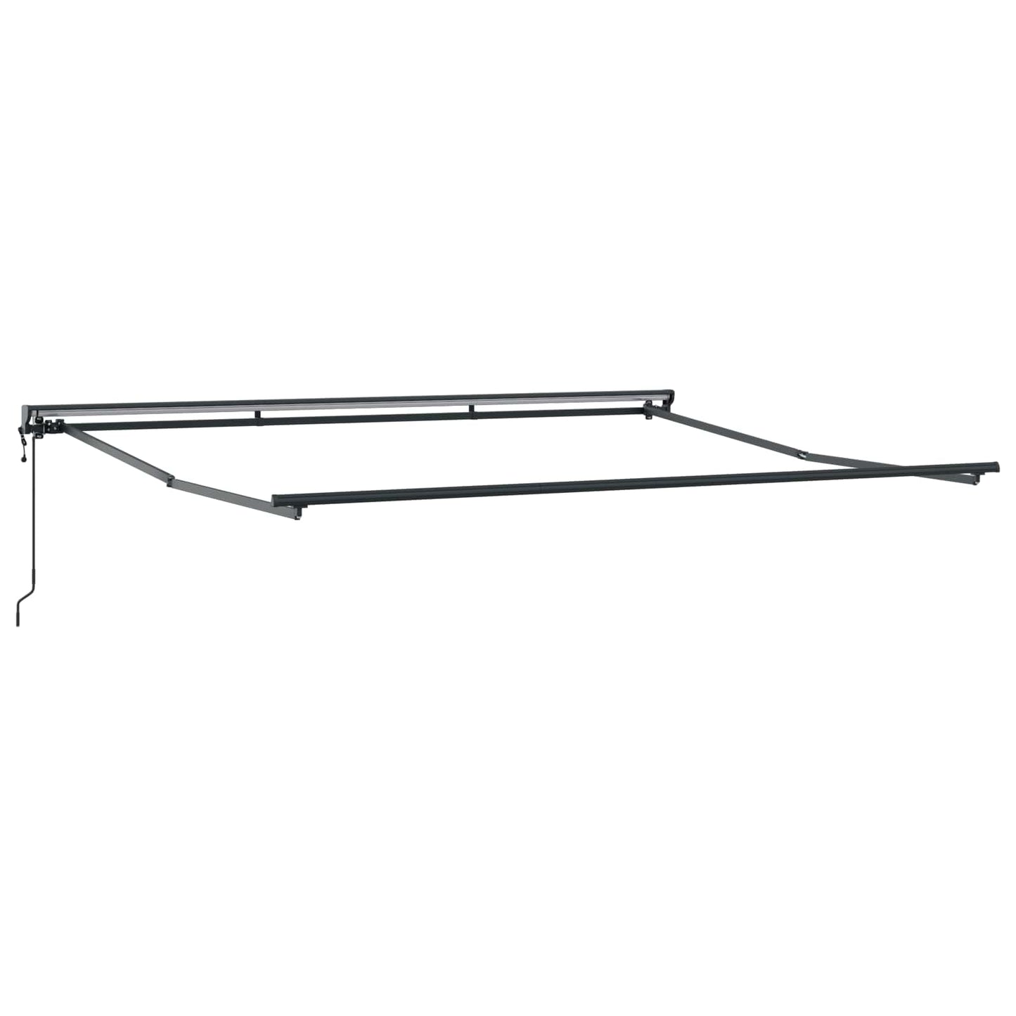 Vidaxx parasol pliable jaune et blanc 350 x 250 cm